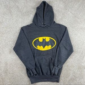 Y2K Batman logo six flags park pull over hoodie